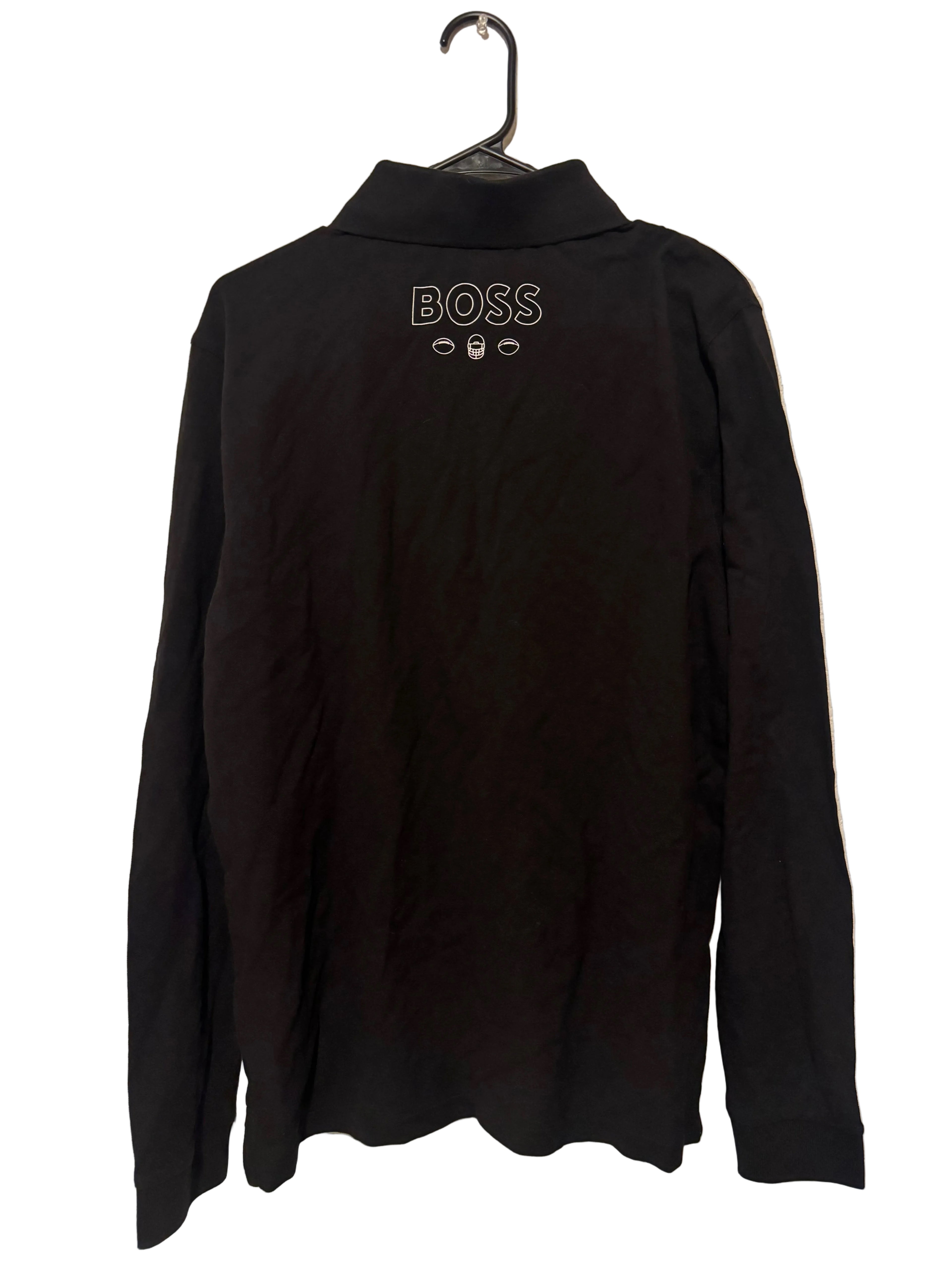 Las Vegas Raiders x Hugo Boss Long Sleeve Polo Shirt